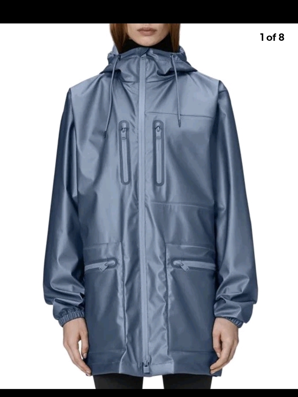 Rains Cargo Long Jacket Bay